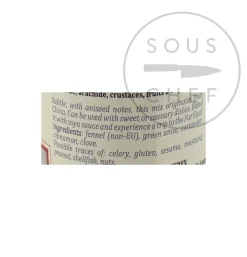 Terre Exotique Ingredients Brands|Chinese Ingredients^Five Spice Blend, 60g