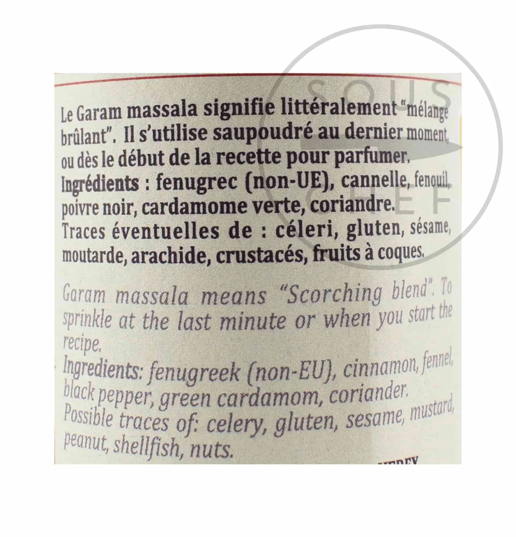 Terre Exotique Ingredients Brands|Indian Ingredients^Garam Masala, 60g
