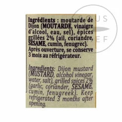 Terre Exotique Ingredients Brands|French Ingredients^Mustard With Roasted Spices, 100g