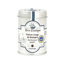Terre Exotique Ingredients Brands|Herbs & Spices^Red Kampot Pepper PGI, 50g