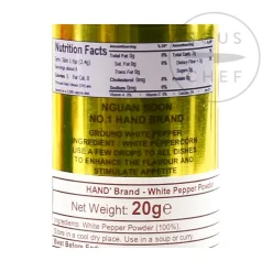 Hand Ingredients Brands|Southeast Asian Ingredients^Thai "" White Pepper Powder, 20g