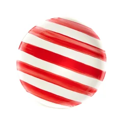 The Platera Plates|Crockery & Dinnerware^Red Stripe Porcelain Dinner Plate, 27.5cm