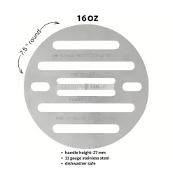 The Chef's Press American Ingredients|Kitchen Tools & Utensils^The Round Chef's Press, 16oz