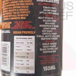 Thiccc Sauce Ingredients Brands|Sauces & Condiments^Meat Candy Texas BBQ Sauce, 150ml