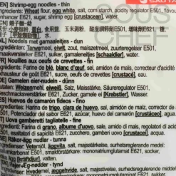 Sun Shun Fuk Ingredients Brands^Thin Shrimp Egg Noodles, 454g