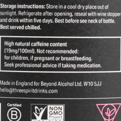 Three Spirit Drinks Ingredients Brands|Drinks^Blurred Vines Spark 0% Sparkling Rose Wine, 750ml