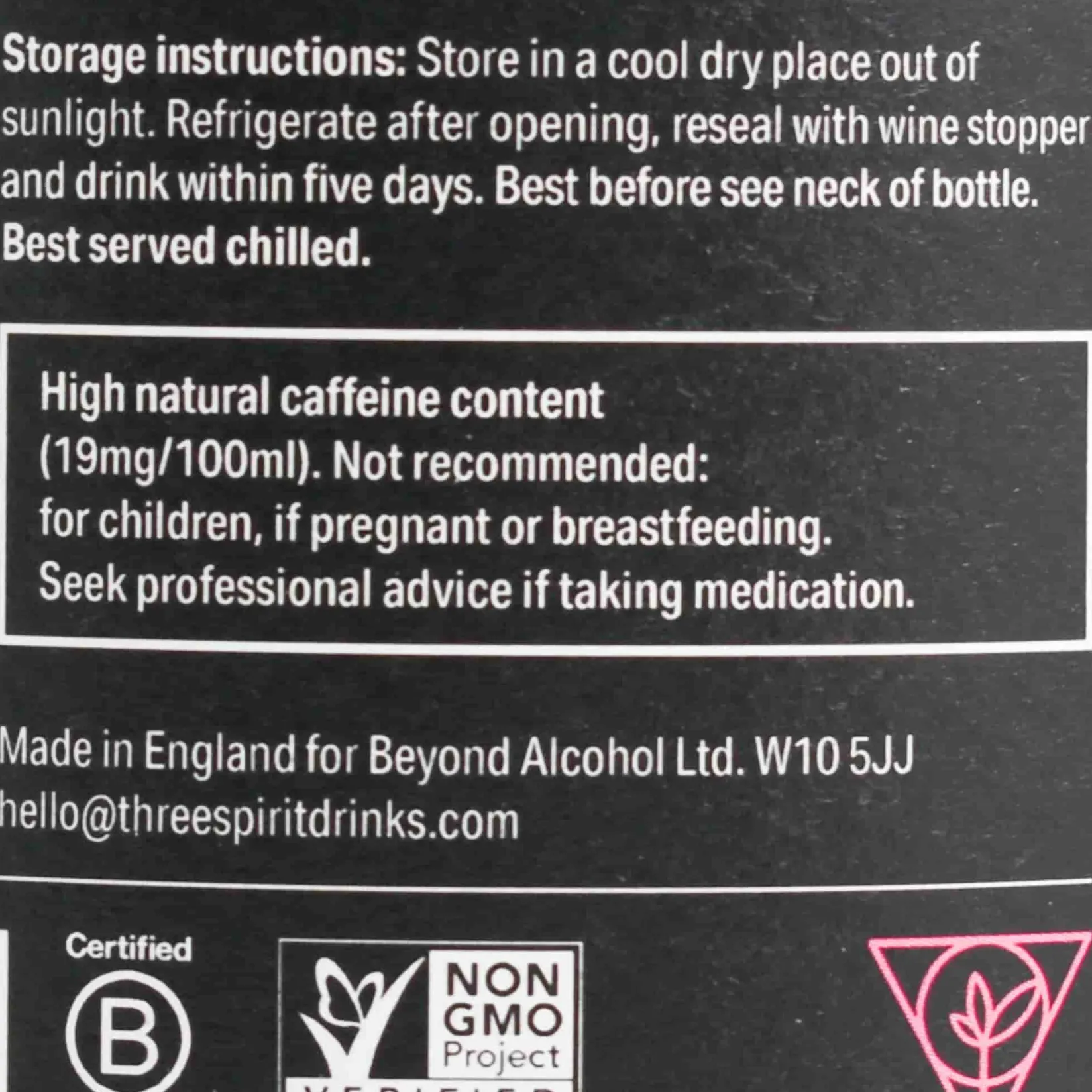 Three Spirit Drinks Ingredients Brands|Drinks^Blurred Vines Spark 0% Sparkling Rose Wine, 750ml