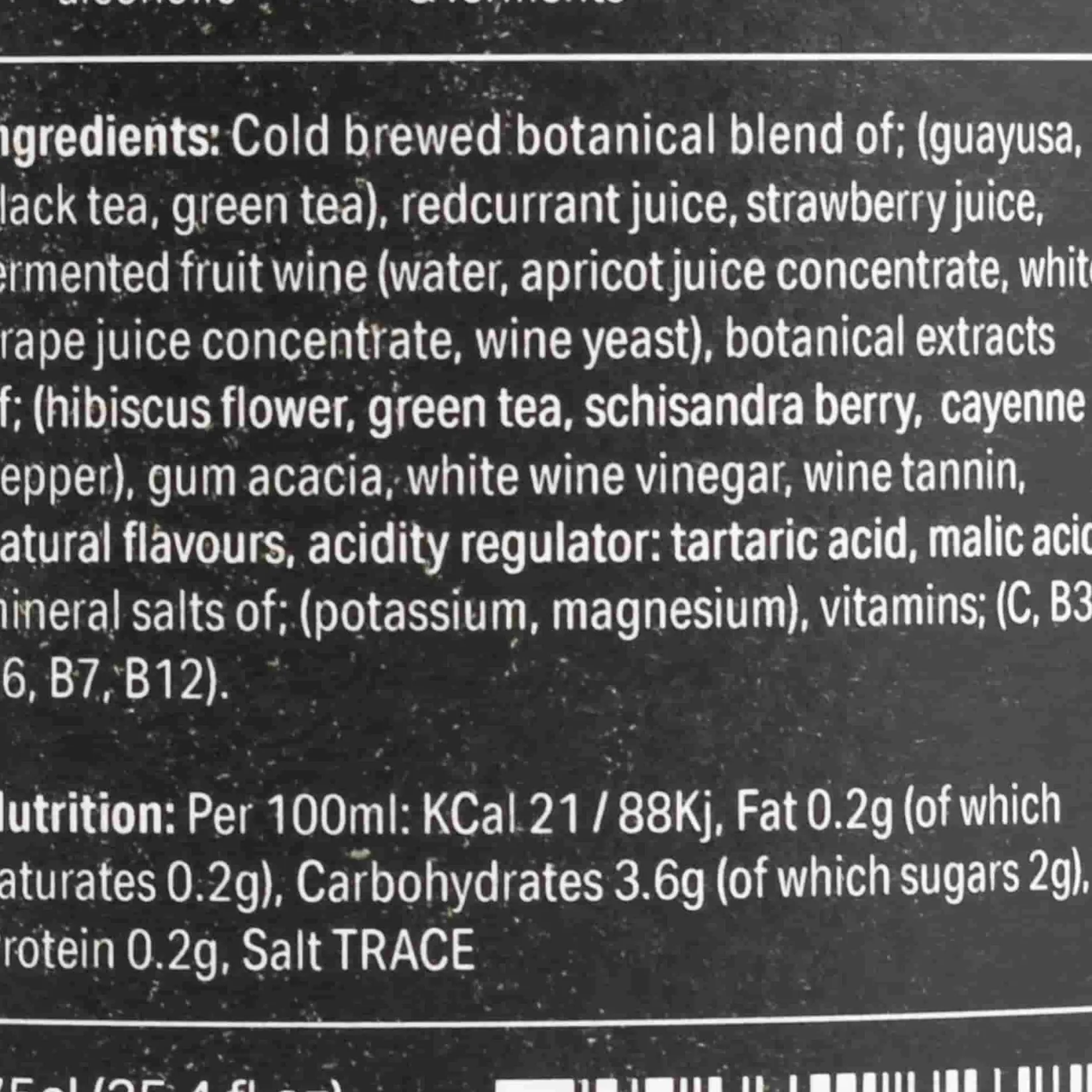 Three Spirit Drinks Ingredients Brands|Drinks^Blurred Vines Spark 0% Sparkling Rose Wine, 750ml