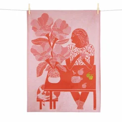 Tissage Moutet Kitchen Textiles & Clothing^Les Pommes Embroidered French Jacquard Tea Towel
