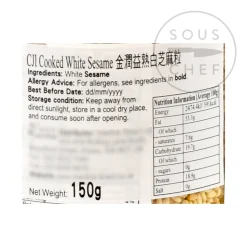 CJI Korean Ingredients|Japanese Ingredients^Toasted White Sesame Seeds, 150g