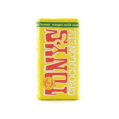Tony's Chocolonely Ingredients Brands|Chocolate & Sweets^Milk Chocolate with Almond, Honey & Nougat, 180g