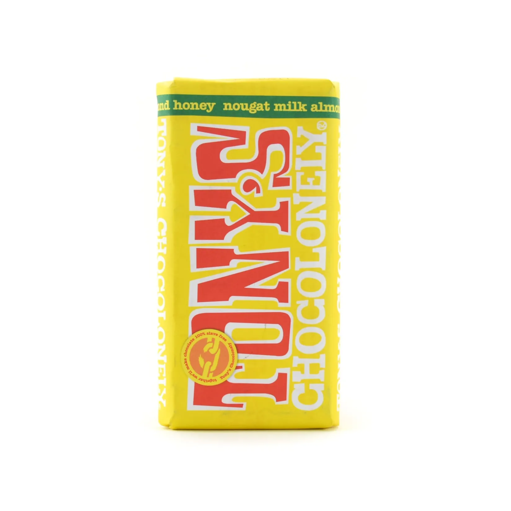 Tony's Chocolonely Ingredients Brands|Chocolate & Sweets^Milk Chocolate with Almond, Honey & Nougat, 180g