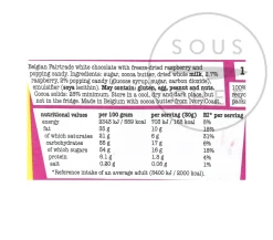 Tony's Chocolonely Ingredients Brands|Chocolate & Sweets^White Chocolate with Raspberry & Popping Candy, 180g