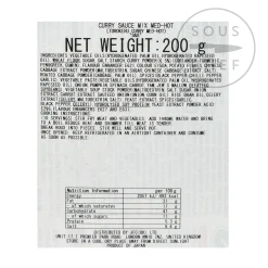 Torokeru Ingredients Brands|Japanese Ingredients^Japanese Curry Sauce Spices, Medium-Hot 200g