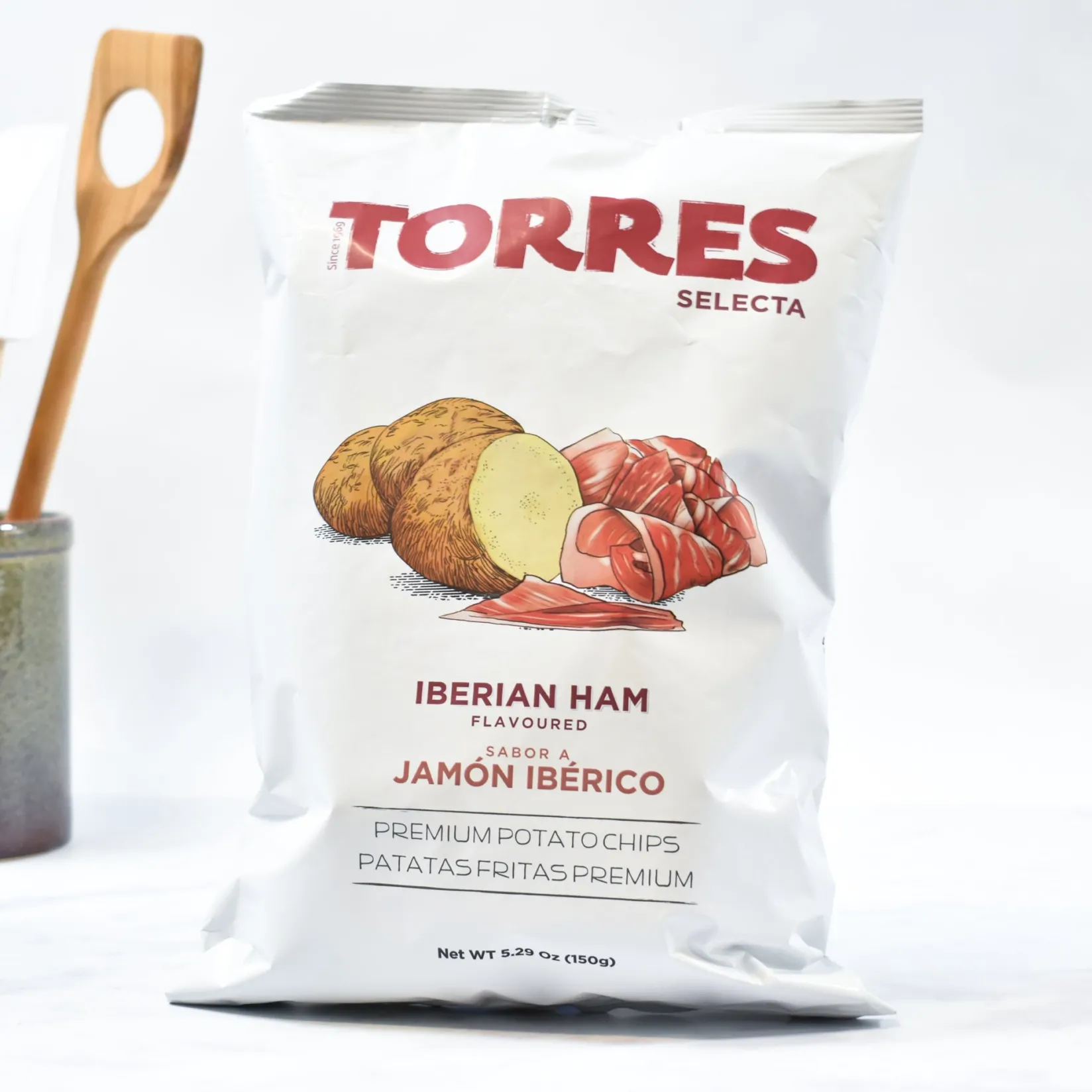 Torres Spanish Ingredients|Snacks^Iberico Ham Flavour Crisps, 150g