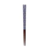 Kawai Co. Ltd Japanese Ingredients|Cutlery^Traditional Japanese Lancewood Navy Asanoha Washi Chopsticks, 23cm