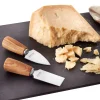 Triangle Kitchen Knives^Set of 2 Parmesan Knives with Ash Wood Handles