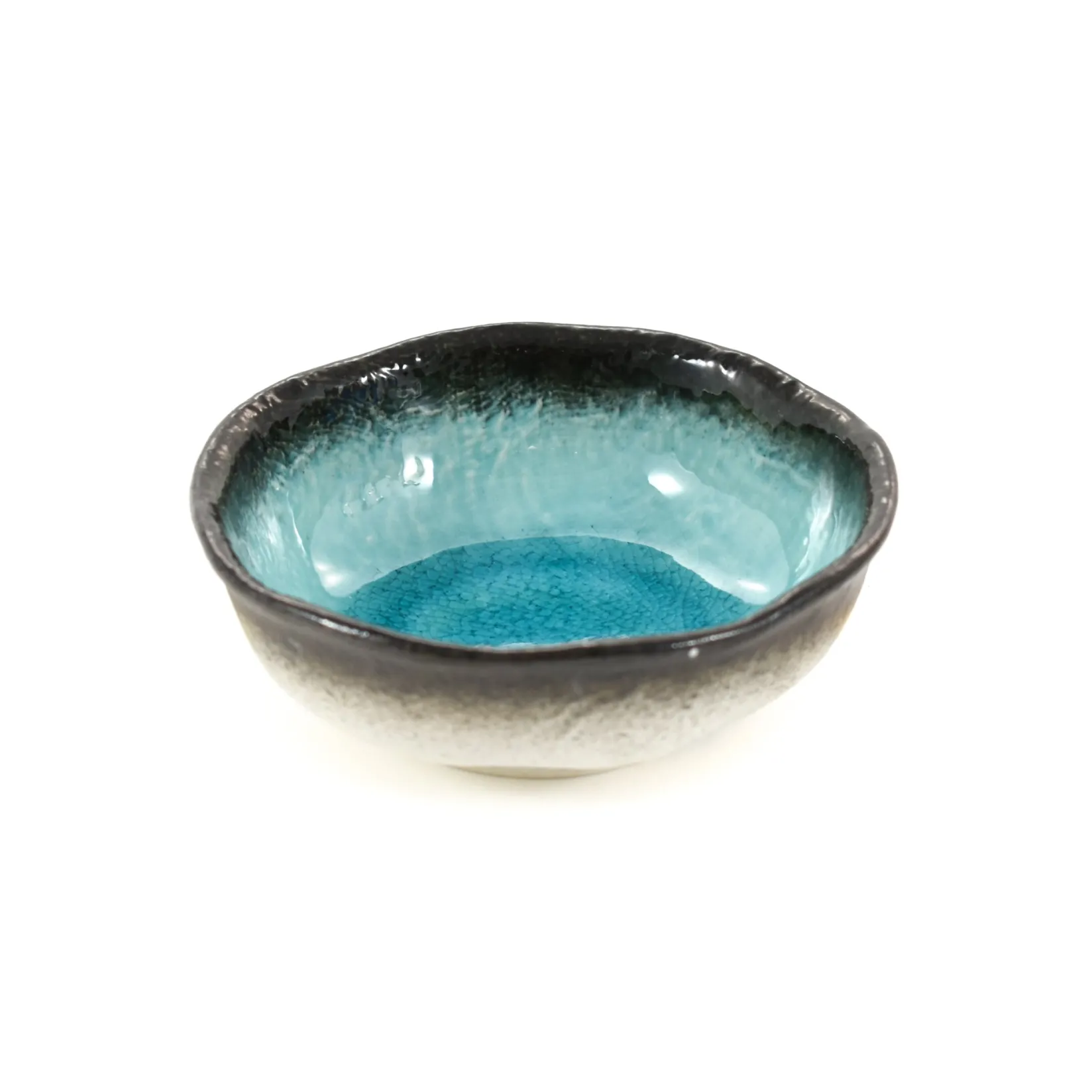 Kiji Stoneware & Ceramics Tableware Brands|Japanese Ingredients^Turquoise Glaze Bowl, 12cm dia x 4cm high