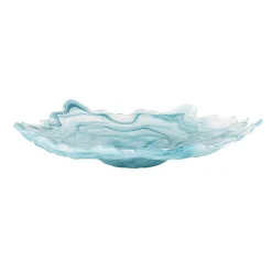 Turkish Tableware Tableware Brands^Turquoise Marble Glass Serving Tray, 39cm