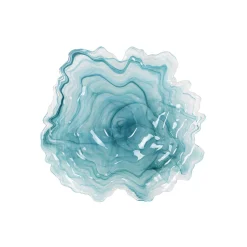 Turkish Tableware Tableware Brands^Turquoise Marble Glass Serving Tray, 39cm