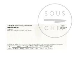 Sushi Su Ingredients Brands|Japanese Ingredients^Uchibori Premium Sushi Vinegar, 360g