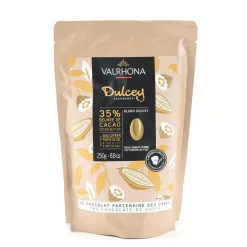 Valrhona French Ingredients|Chocolate & Sweets^Dulcey 35% Blonde Chocolate Chips, 250g