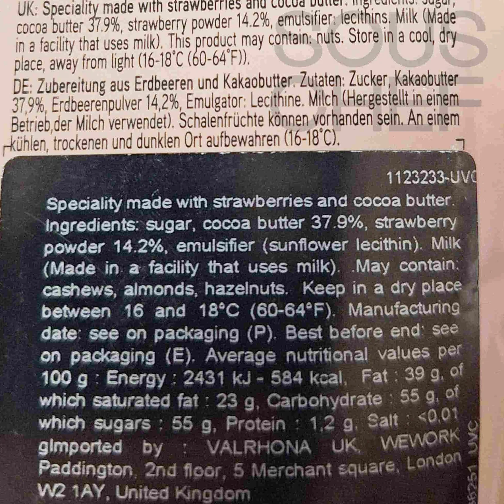 Valrhona Ingredients Brands|French Ingredients^Strawberry Inspiration Drops, 250g