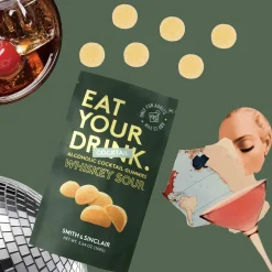 Smith & Sinclair Ingredients Brands|Chocolate & Sweets^Whiskey Sour 5V Alcoholic Cocktail Jelly Sweets, 160g