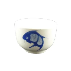 Chinese Tableware Chinese Ingredients|Tableware Brands^White & Blue Carp Tea Cup, 140ml