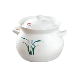 Chinese Cookware Chinese Ingredients|Pots & Pans^White Clay Soup Pot, 3.3L