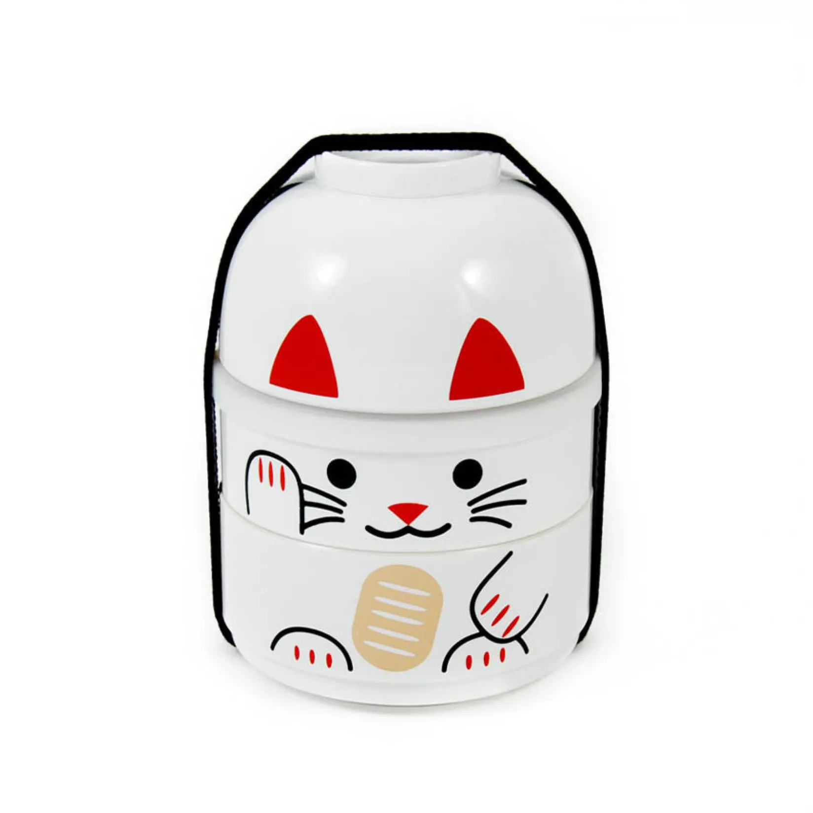 Hakoya Tableware Brands|Japanese Ingredients^White Manekineko Bento Box, 640ml