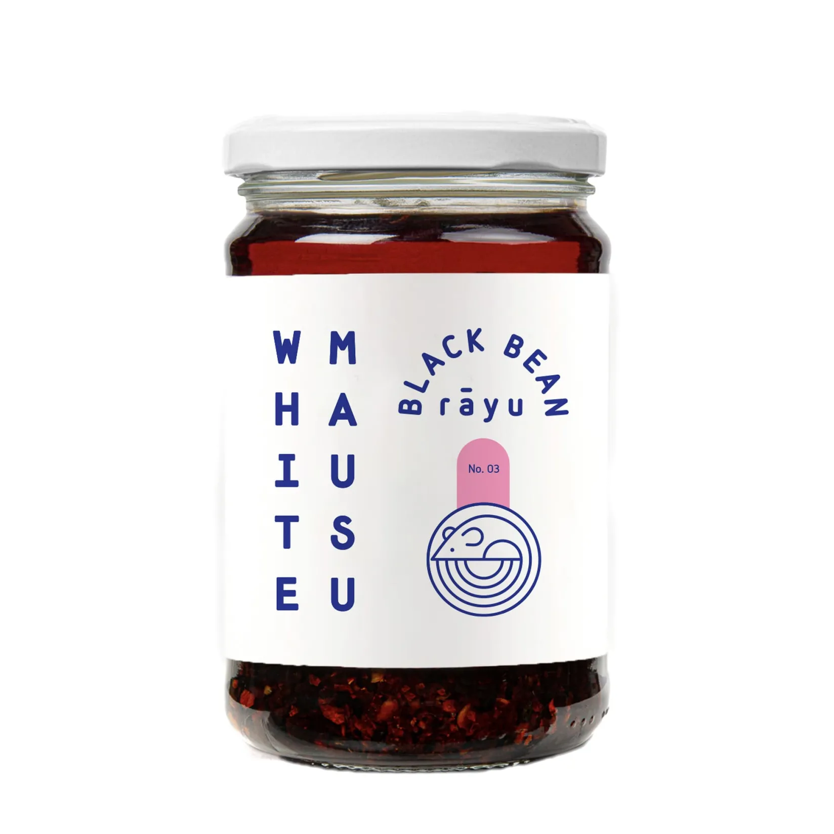 White Mausu Japanese Ingredients|Chinese Ingredients^Black Bean Rayu, 240g