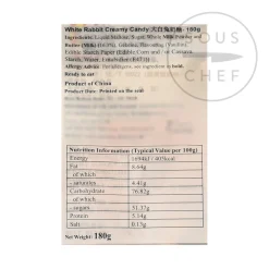 White Rabbit Ingredients Brands|Chinese Ingredients^Candy, 180g