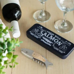 Balvi Cocktail Making & Barware^Wild Salmon in a Tin Corkscrew