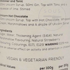 William Fox Ingredients Brands|Made In The Uk^Fantasy Range Unicorn Syrup, 750ml