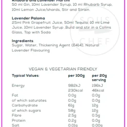 William Fox Ingredients Brands|Made In The Uk^Premium Lavender Syrup, 750ml