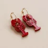 Wolf & Moon Tableware Brands^Lobster Hoop Earrings
