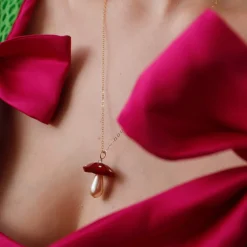 Wolf & Moon Tableware Brands^Red Mushroom Necklace