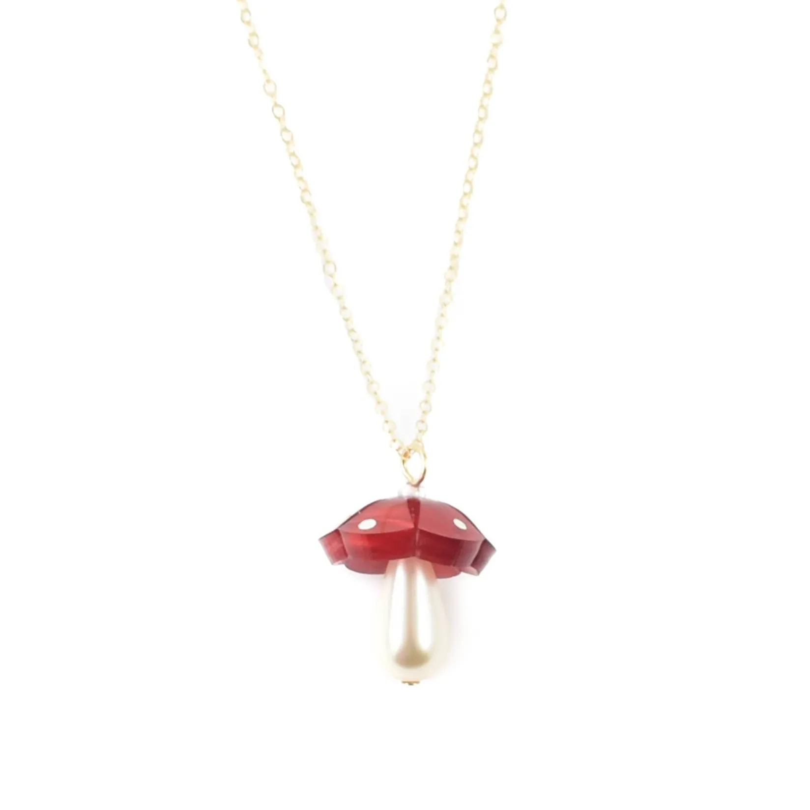 Wolf & Moon Tableware Brands^Red Mushroom Necklace