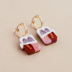 Wolf & Moon Tableware Brands^Tin of Sardines Hoop Earrings