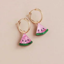 Wolf & Moon Tableware Brands^Watermelon Hoop Earrings