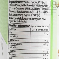 O'S Bubble Ingredients Brands|Southeast Asian Ingredients^12x Boba Matcha Milk Tea, 470ml