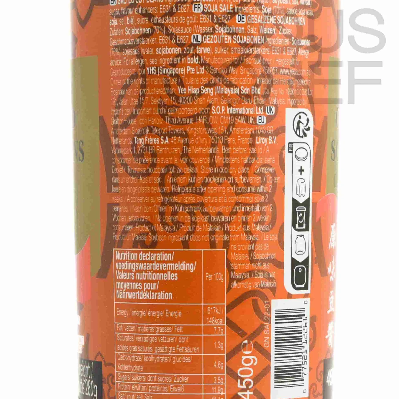 Yeo's Ingredients Brands|Southeast Asian Ingredients^Salted Soy Beans, 450g