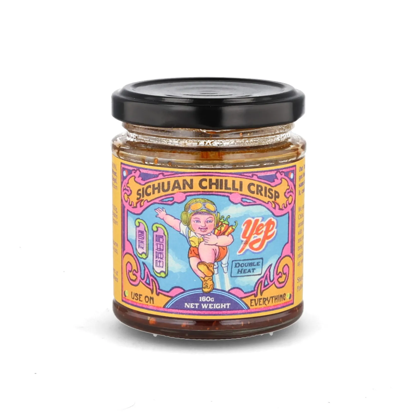 Yep Kitchen Chinese Ingredients|Sauces & Condiments^Sichuan Chilli Crisp Double Heat, 160g