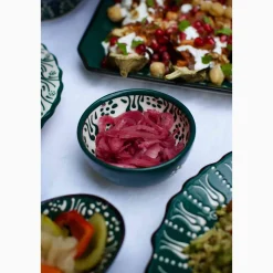 El Boyali Seramikler Tableware Brands|Crockery & Dinnerware^Yesil Ve Beyaz Boyali Dipping Bowl, 9.5cm