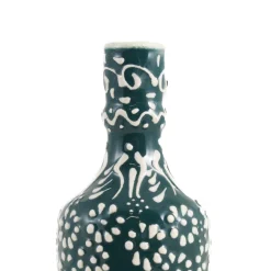 El Boyali Seramikler Tableware Brands|Jugs & Bottles^Yesil Ve Beyaz Boyali Oil Bottle, 395ml