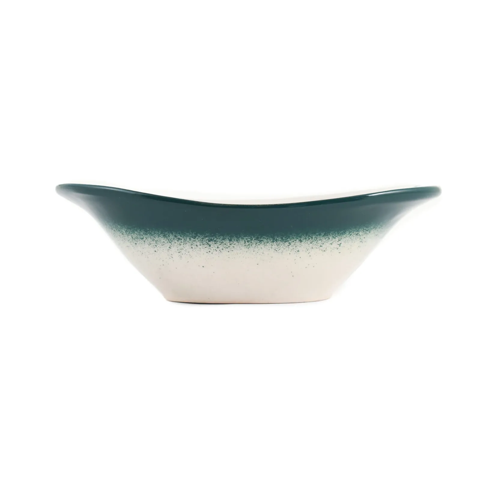 El Boyali Seramikler Tableware Brands|Crockery & Dinnerware^Yesil Ve Beyaz Boyali Oval Bowl, 16cm