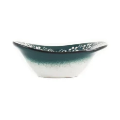 El Boyali Seramikler Tableware Brands|Crockery & Dinnerware^Yesil Ve Beyaz Boyali Oval Bowl, 12.5cm