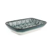 El Boyali Seramikler Tableware Brands|Serveware^Yesil Ve Beyaz Boyali Rectangular Serving Dish, 16x11.5cm