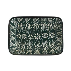 El Boyali Seramikler Tableware Brands|Serveware^Yesil Ve Beyaz Boyali Rectangular Serving Dish, 16x11.5cm